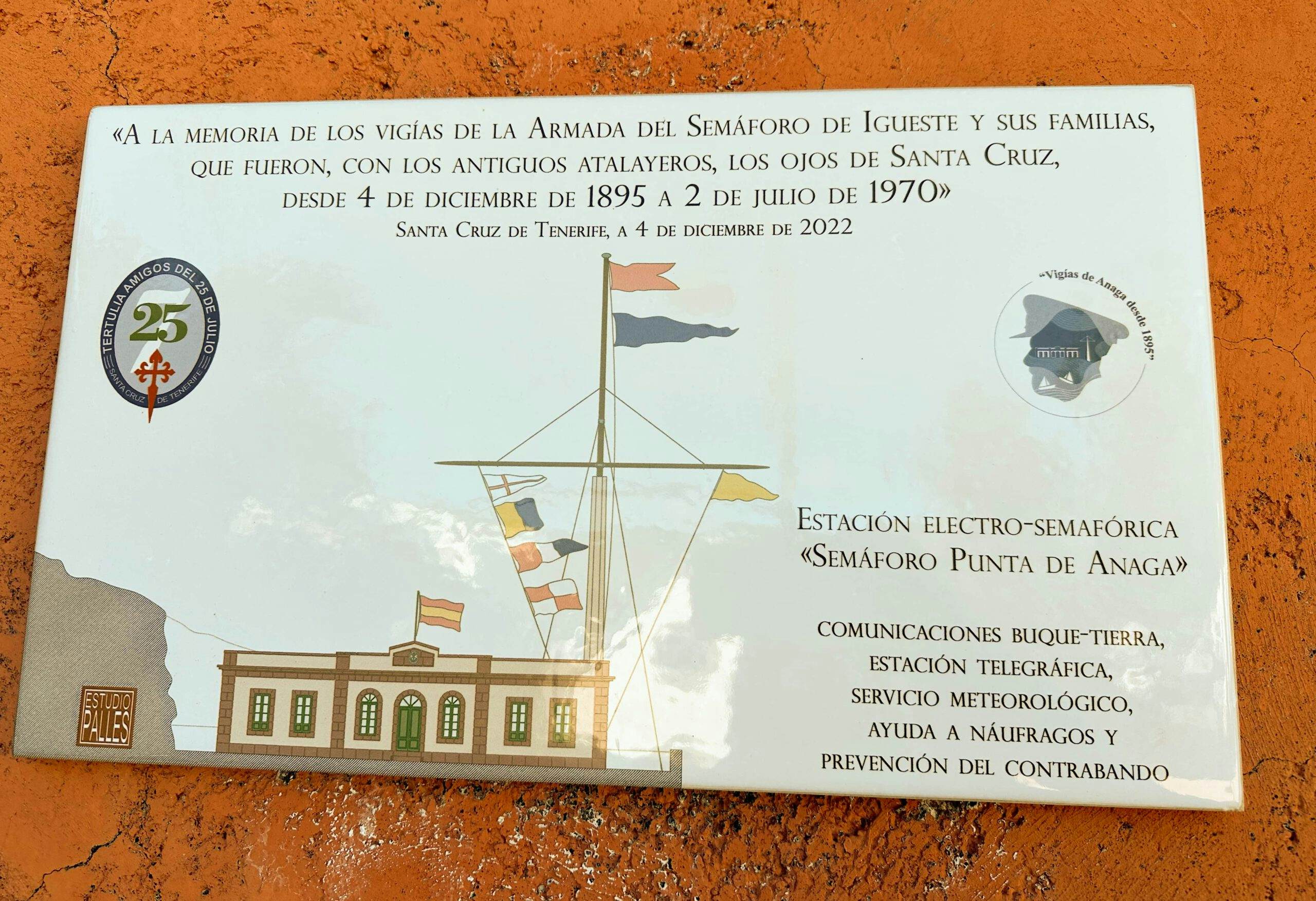 Hinweis auf die Semáforo Punta de Anaga