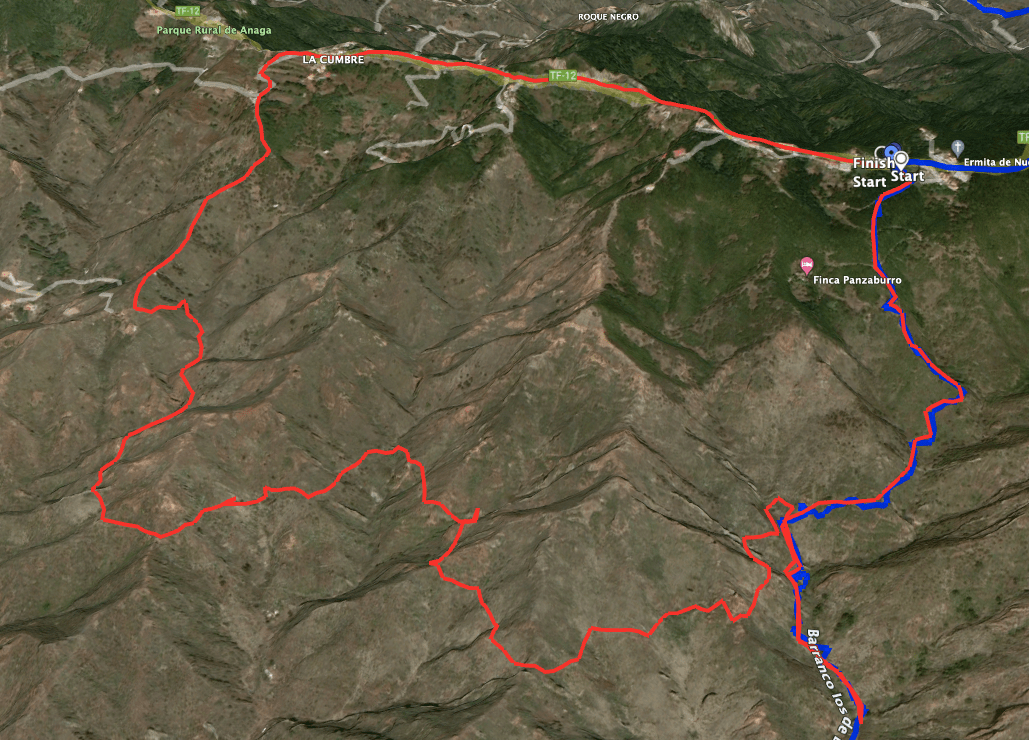 Track der Rundwanderung Canal de Chabuco