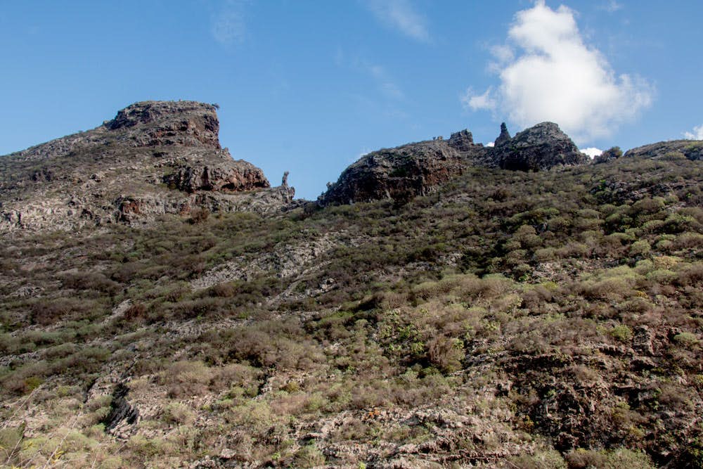 Felsen auf dem Weg von Erjos bis Los Silos