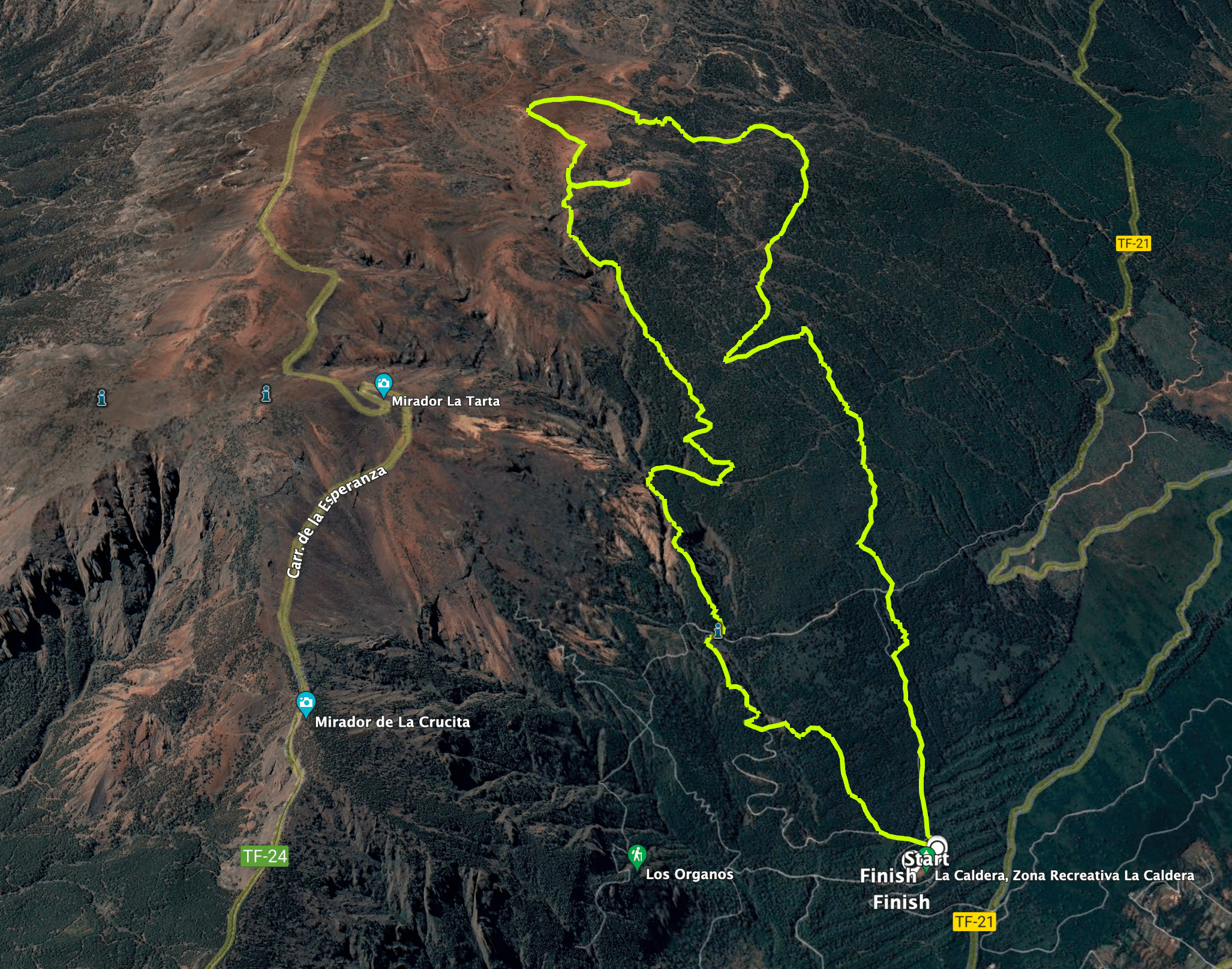 Track der Wanderung Montaña Limón