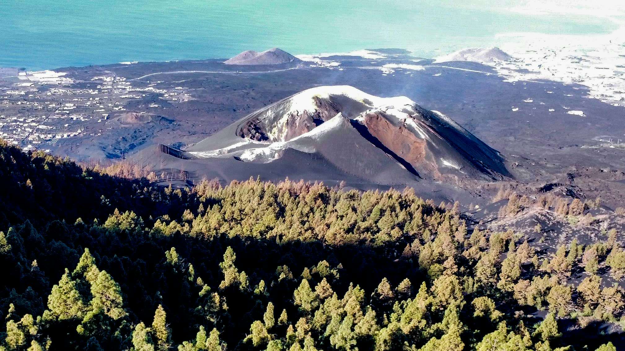 der neue Vulkan Tajogaite auf La Palma