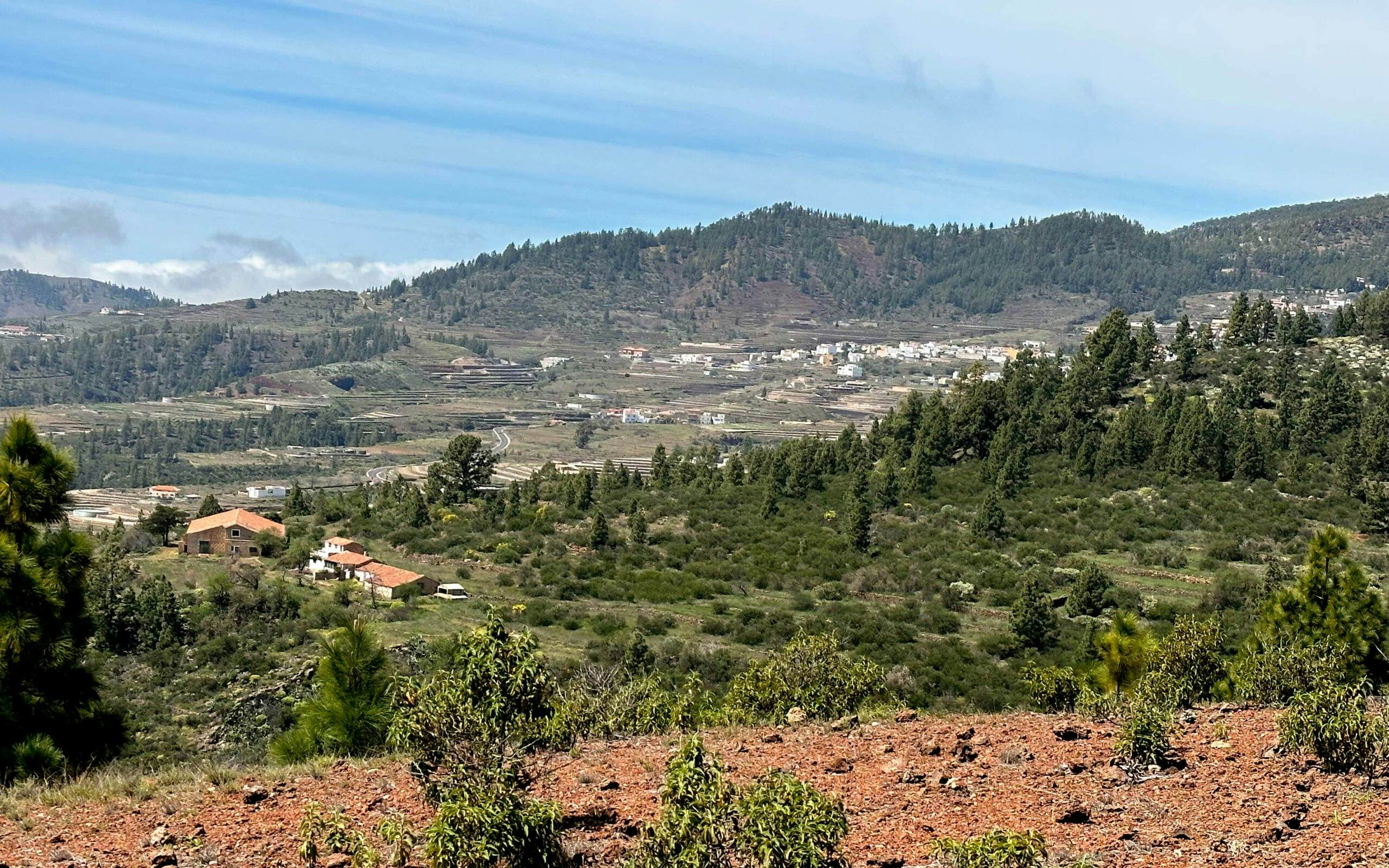 Blick von der Montaña Colorada auf Vilaflor