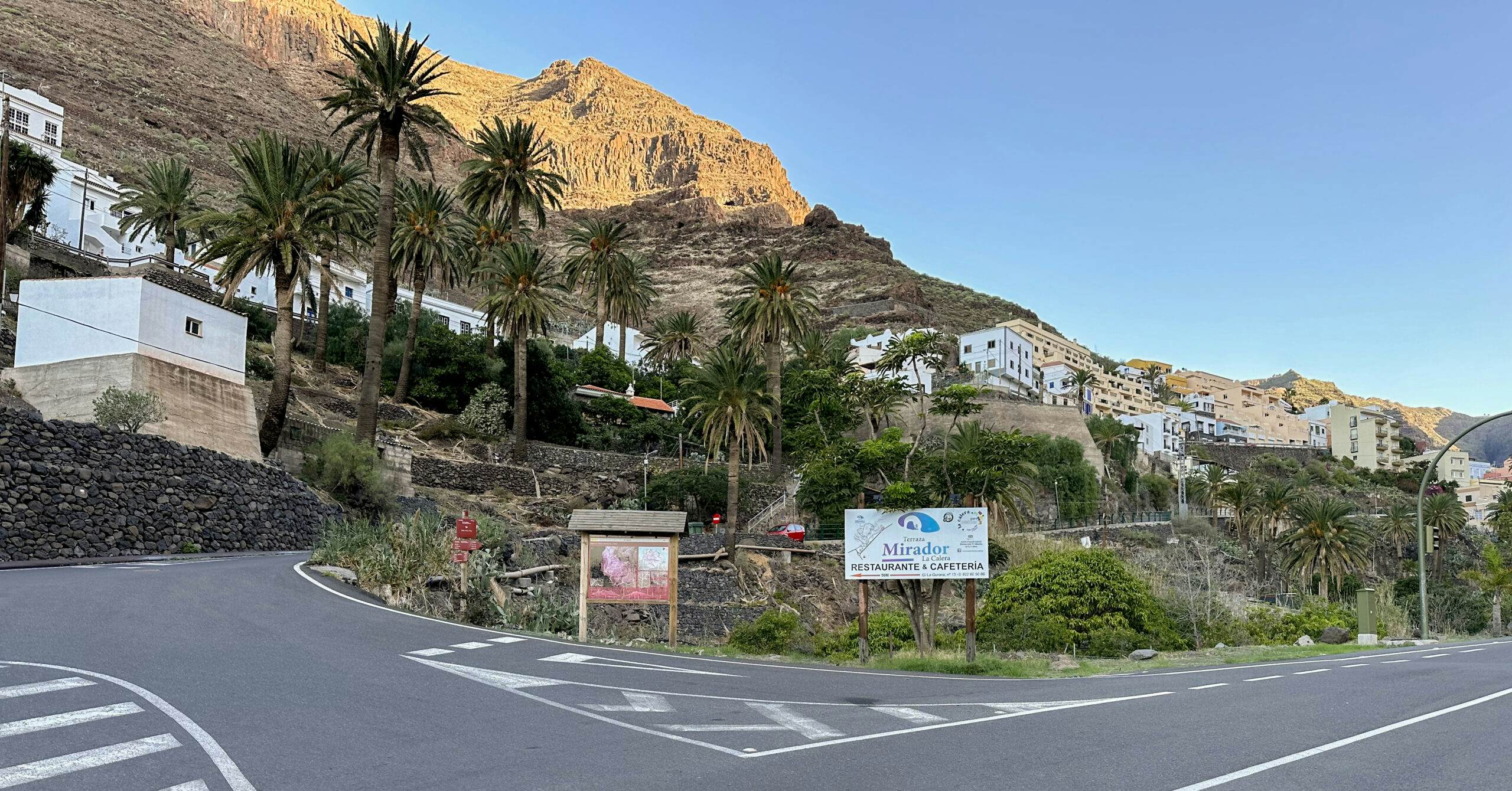 Startpunkt der Wanderung im Valle Gran Rey an der GM-1 nahe dem Ortsteil Calera